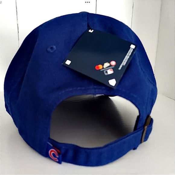 Chicago Cubs Hat Fan Favorites Classic C Logo Strapback Adjustable Blue UNISEX - Picture 3 of 4